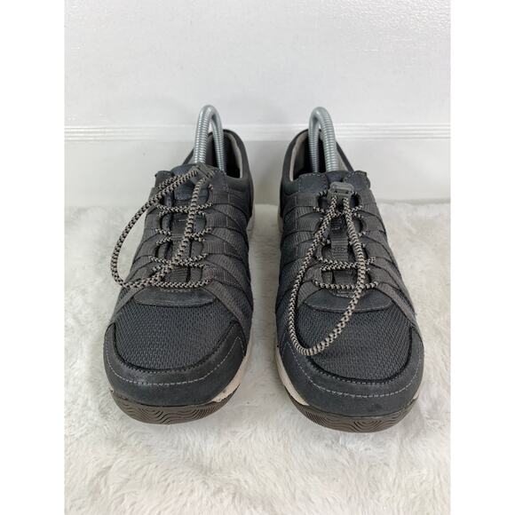 Dansko Honor Sneakers Blue Suede Elastic Laces Women’s Size 7.5W - Picture 2 of 10